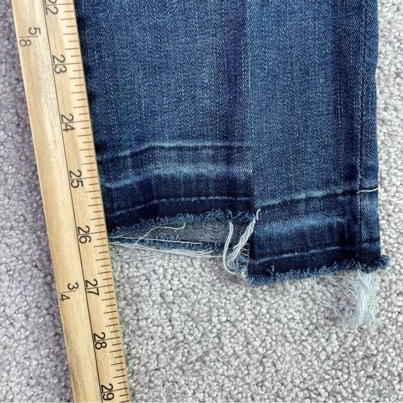 DL1961 Mara Jeans Women's 24 Blue Straight Ankle Mid-Rise Dark Denim Instasculpt - Picture 12 of 14